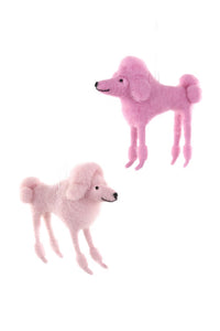 Pink Poodle Ornament