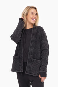 Quilted Mineral Washed Jacket