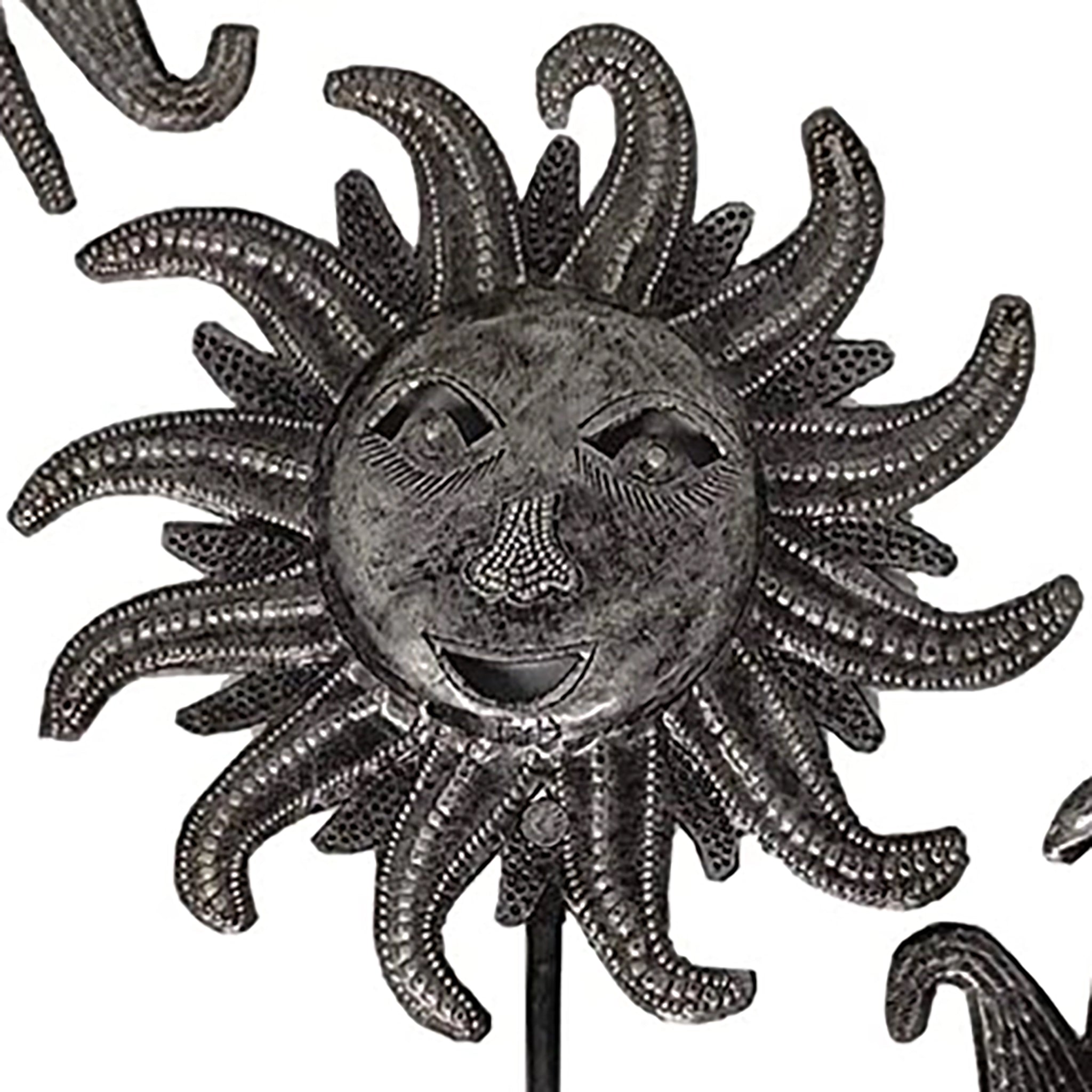 Recycled Metal Garden Sun Stake