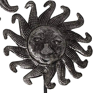 Recycled Metal Garden Sun Stake