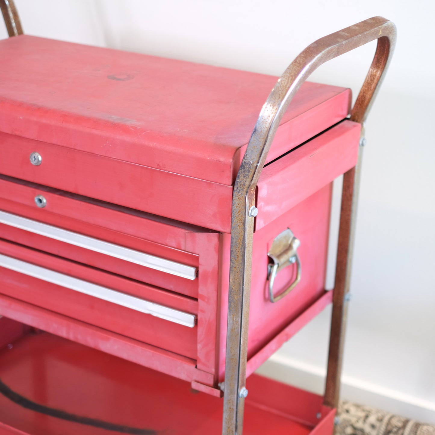 Red Tool Box Cart