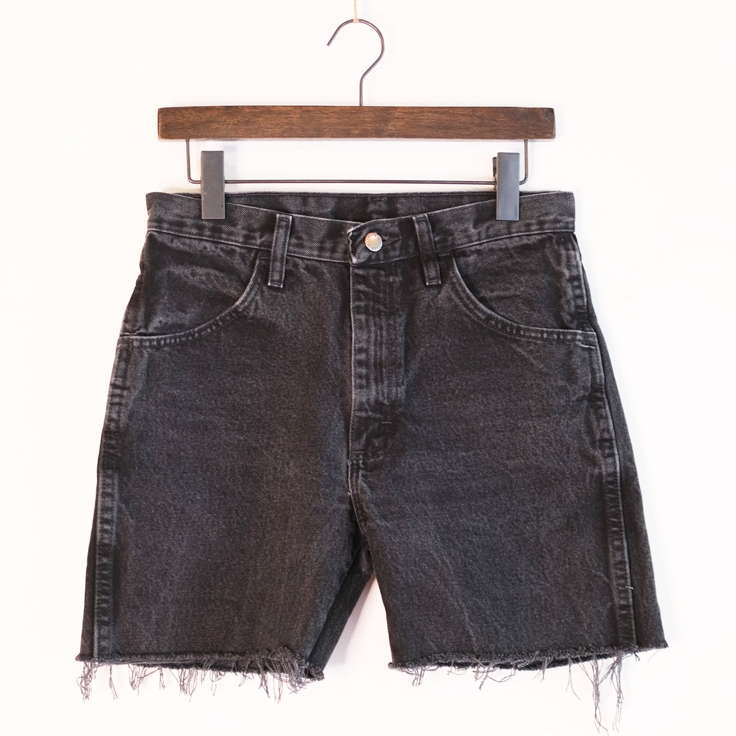 Rustler Black Denim Cutoff Shorts