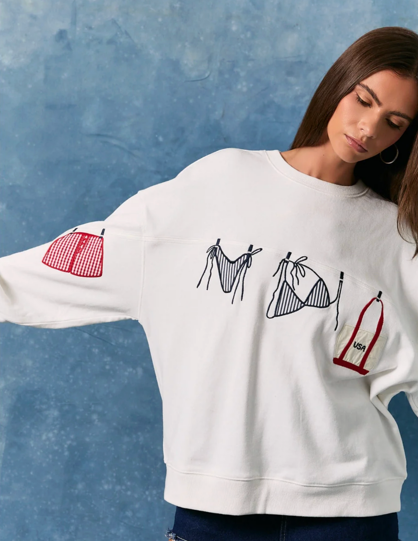 Summer Bikini Graphic Sweatshirt