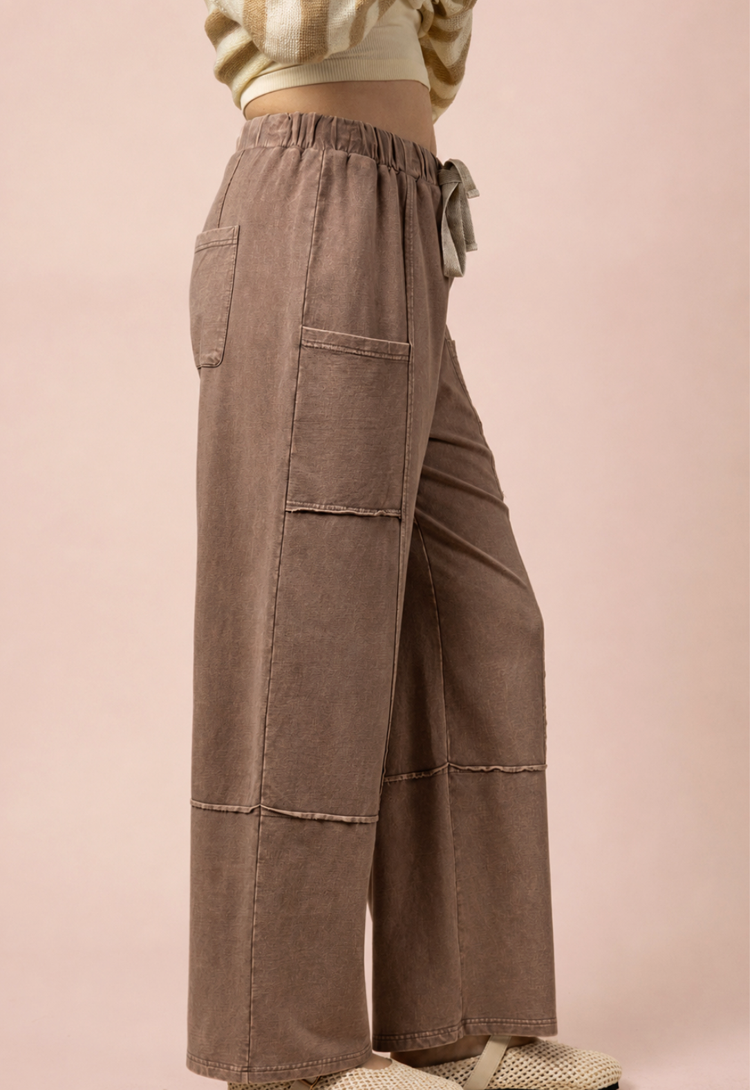 Mineral Washed Casual Comfy Pants