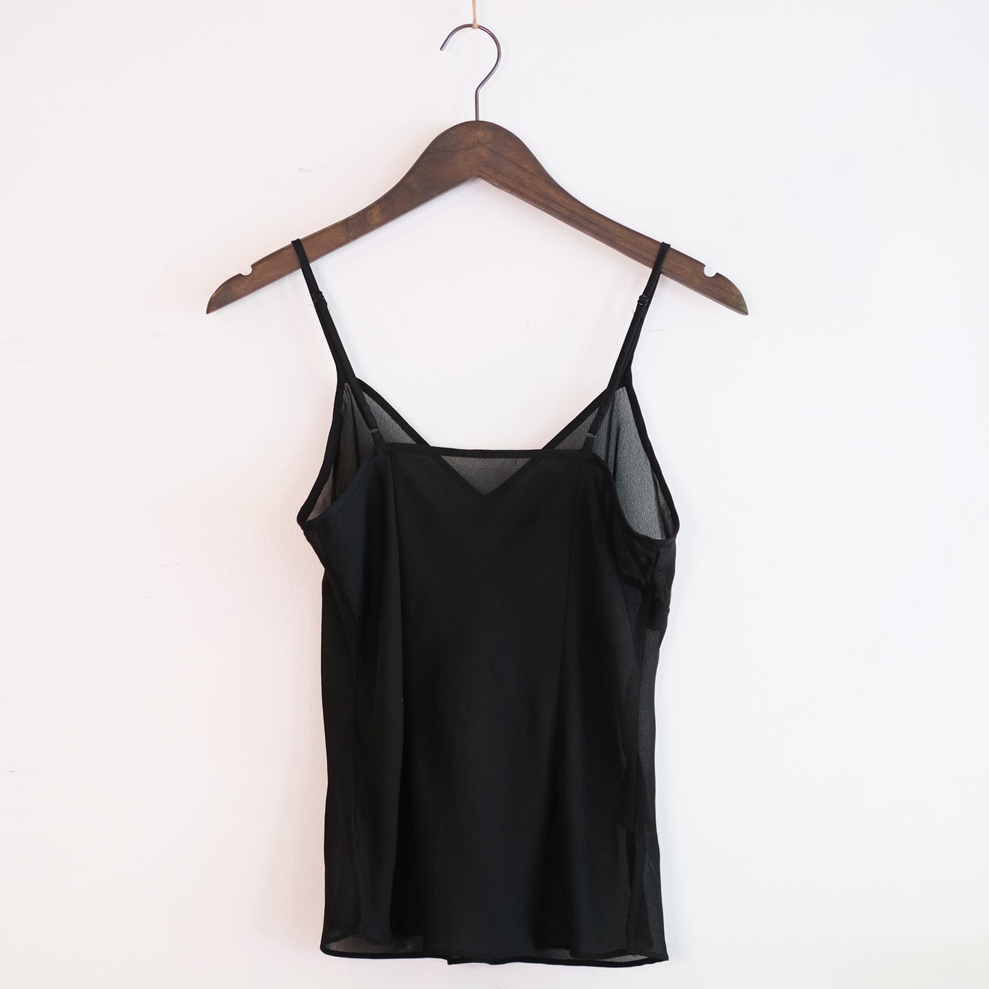 Sheer Black Slip Tank