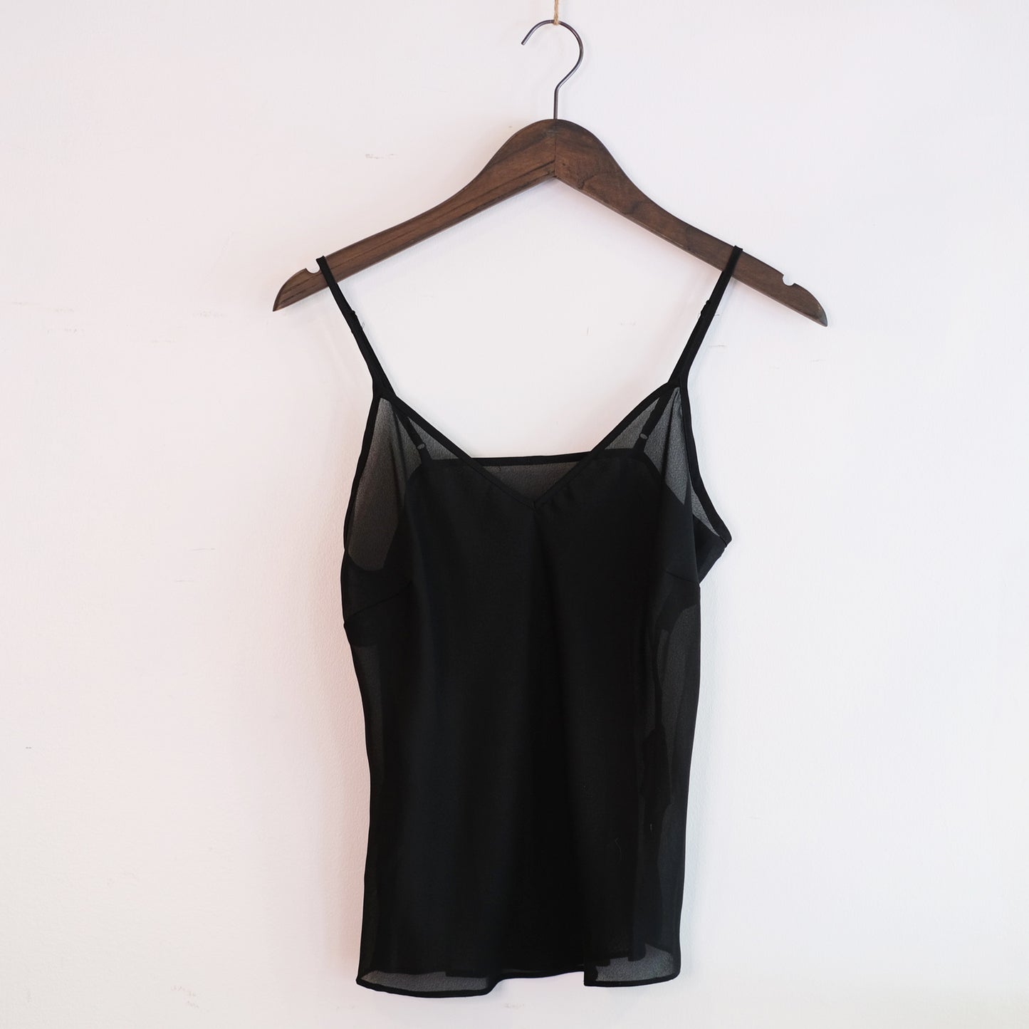 Sheer Black Slip Tank