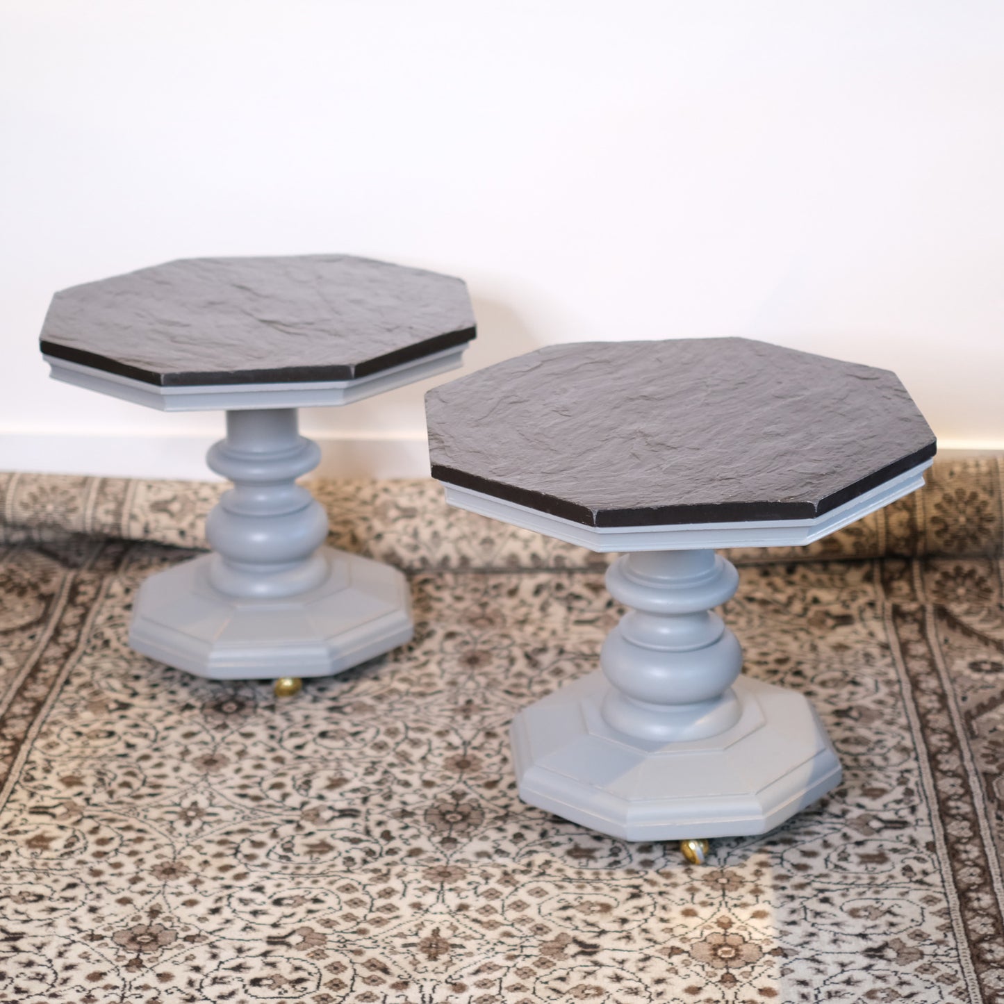 Slate Top Cocktail Table Set