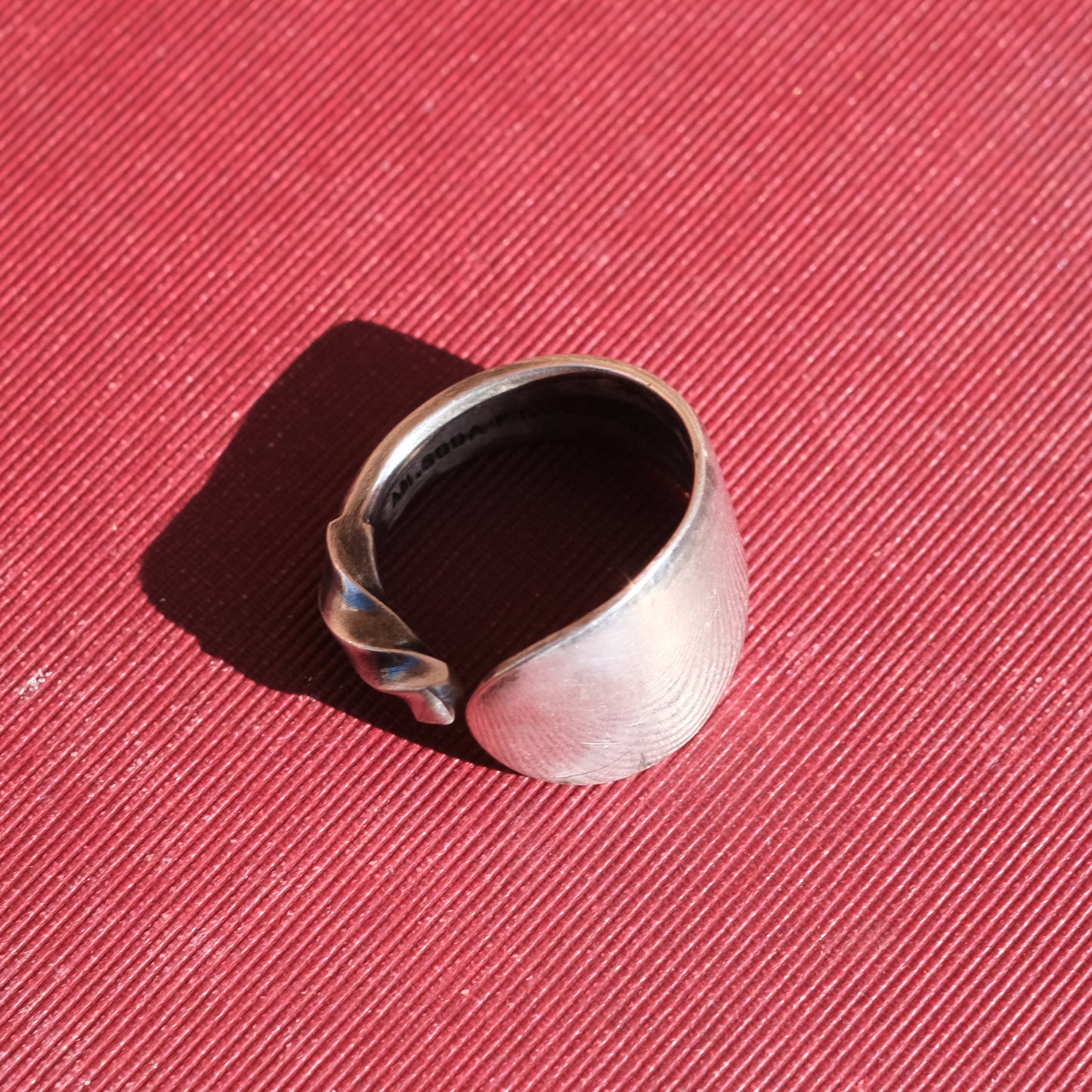 Soda Smooth Twist Spoon Ring