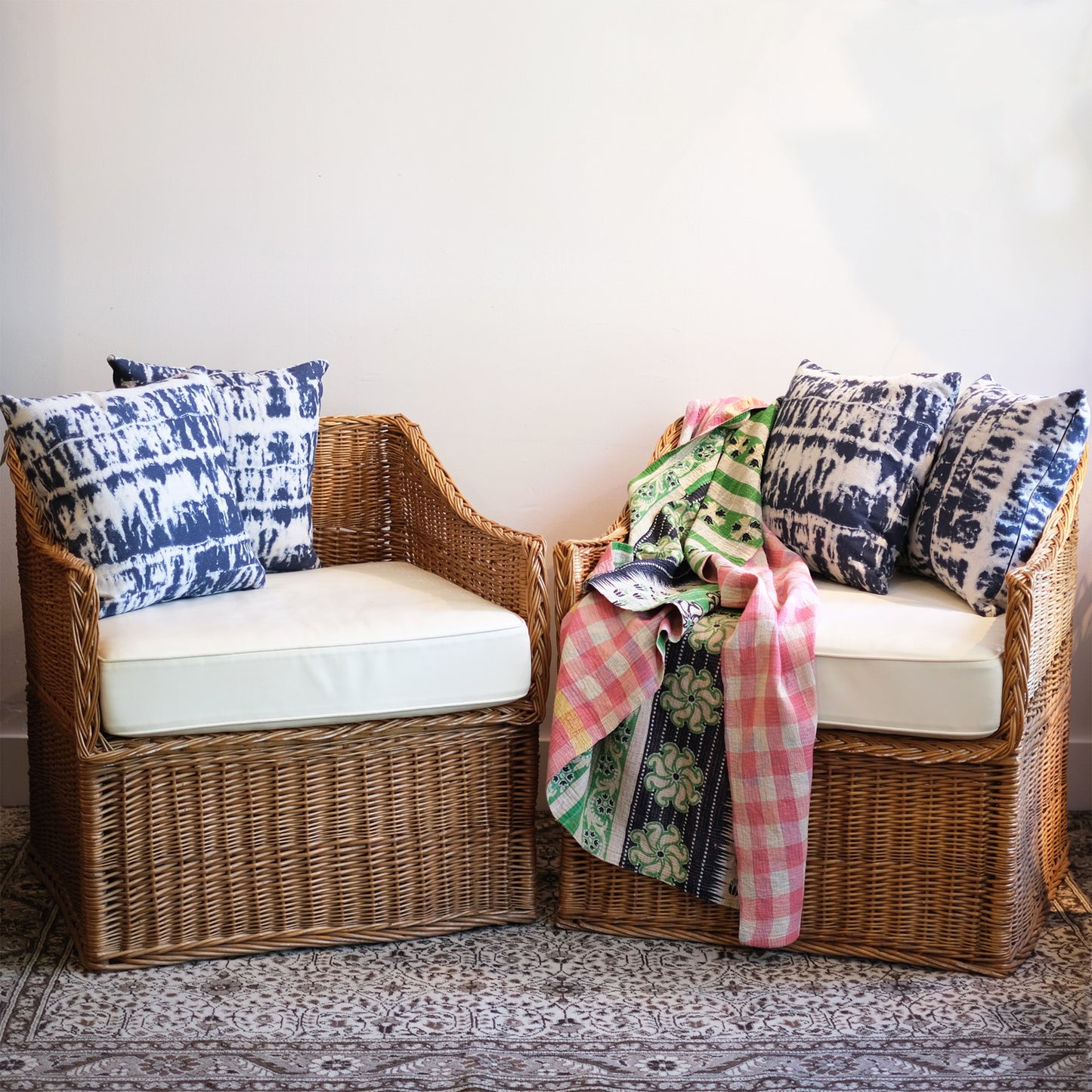 Modern Wicker Armchairs (set)