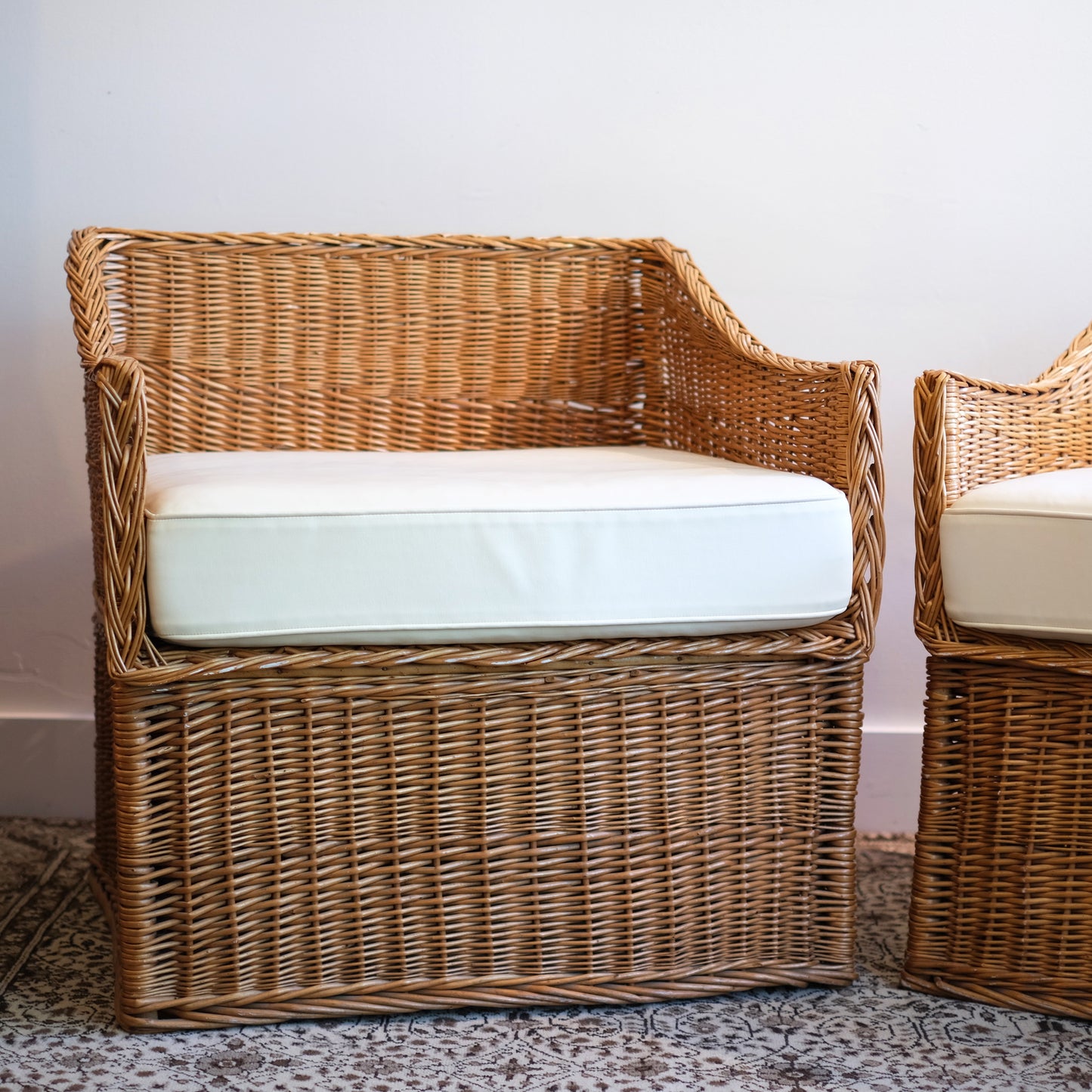 Modern Wicker Armchairs (set)