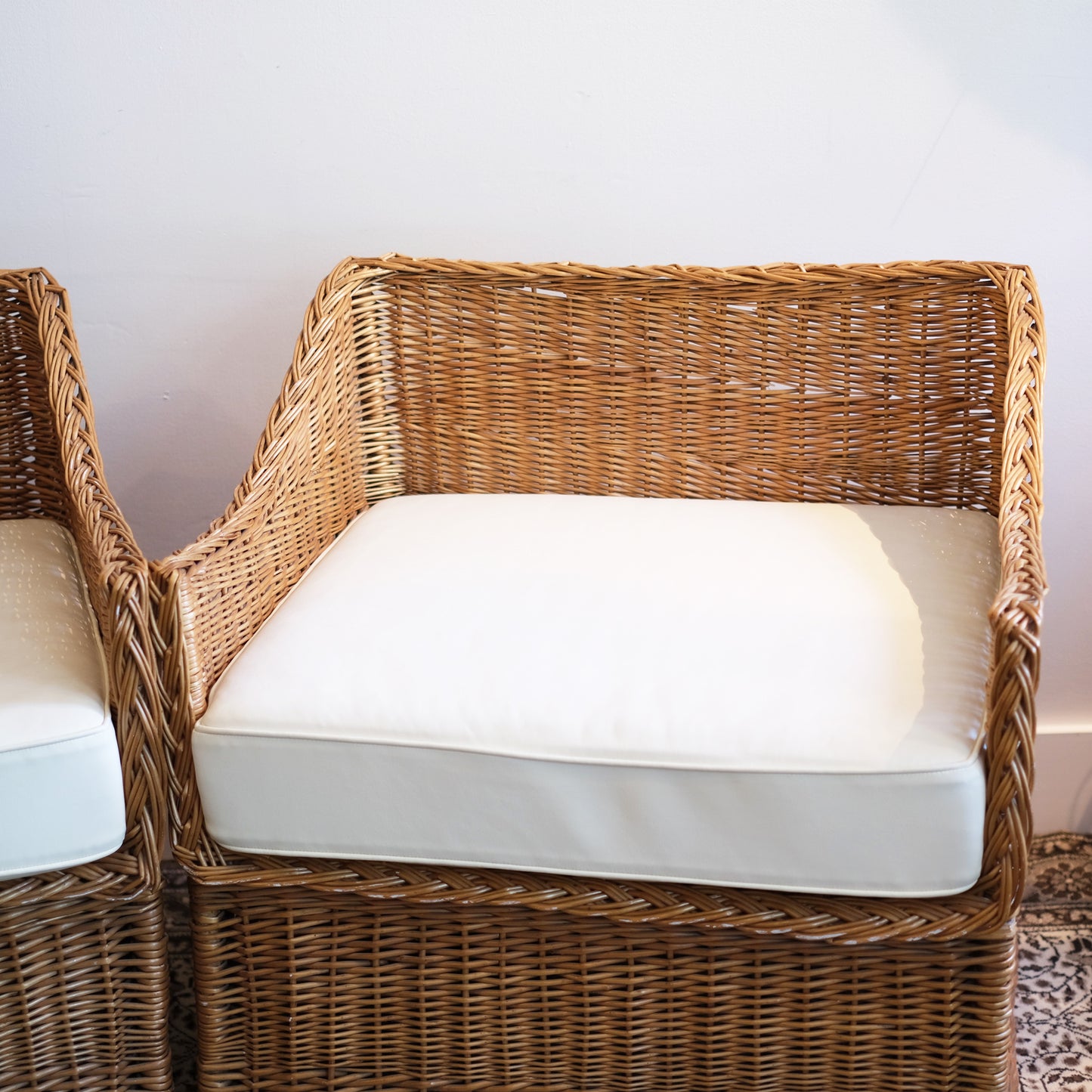 Modern Wicker Armchairs (set)