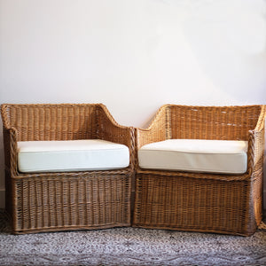 Modern Wicker Armchairs (set)