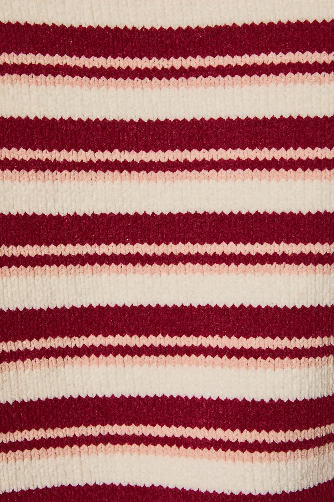 Striped Chenille Button Front Cardigan