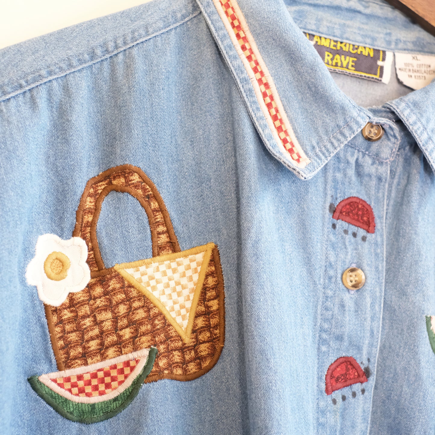 Summertime Picnic Denim Shirt