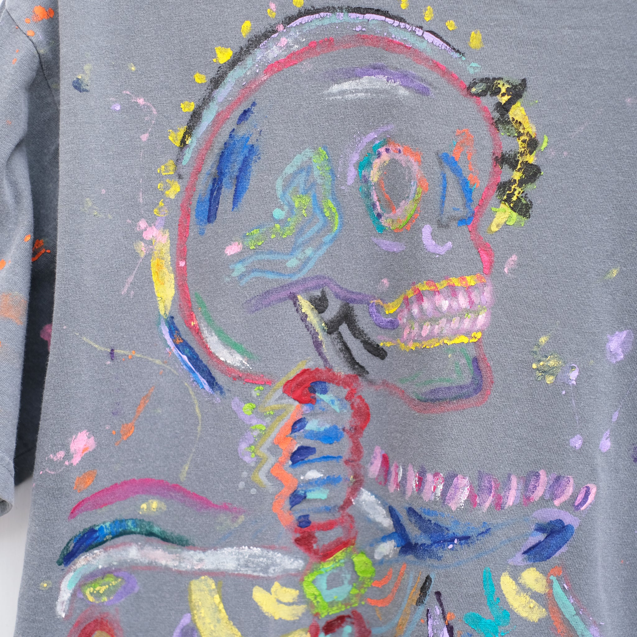 Texture Painted Skelly T-shirt