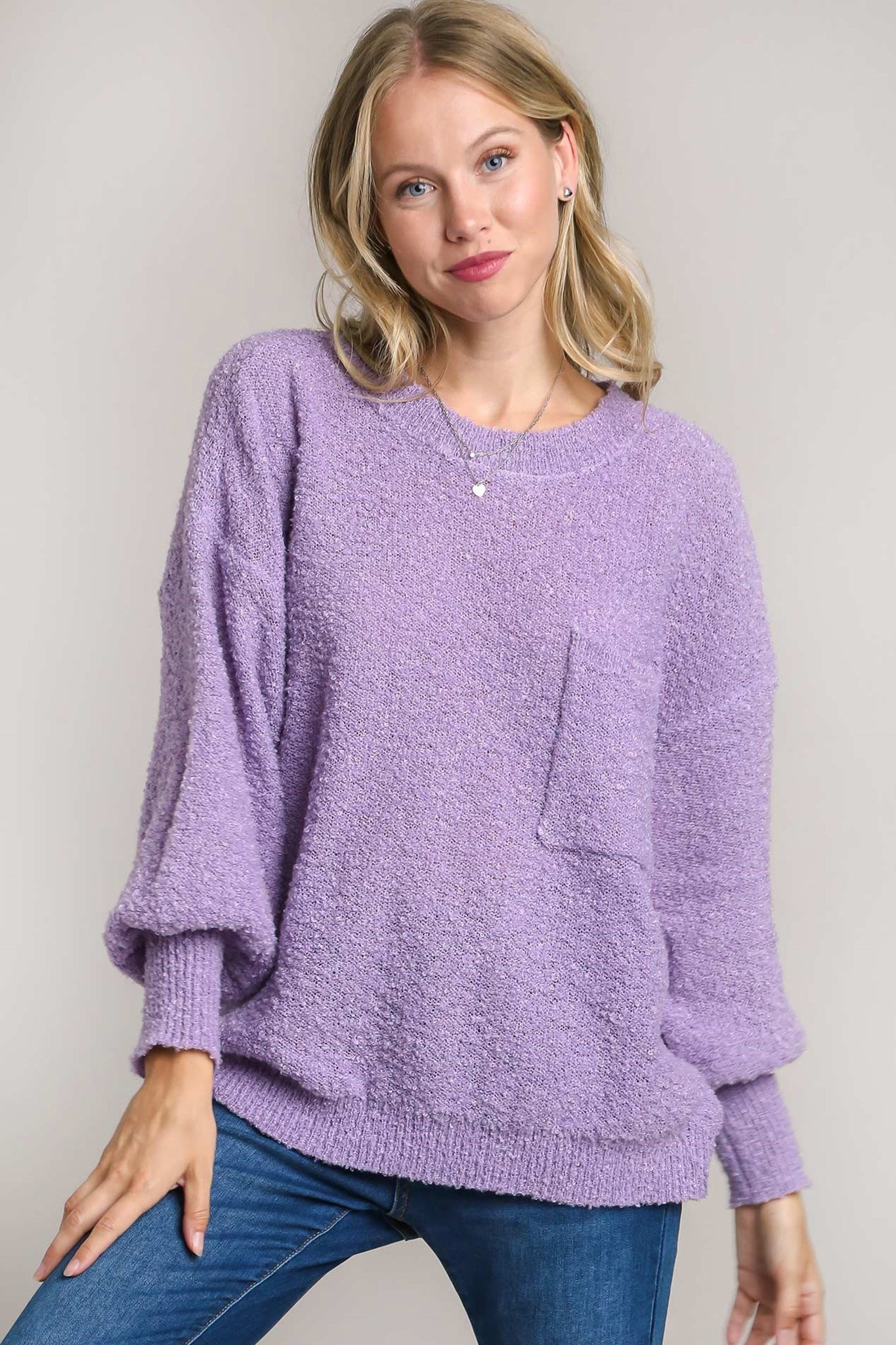 Textured Pullover Sweater