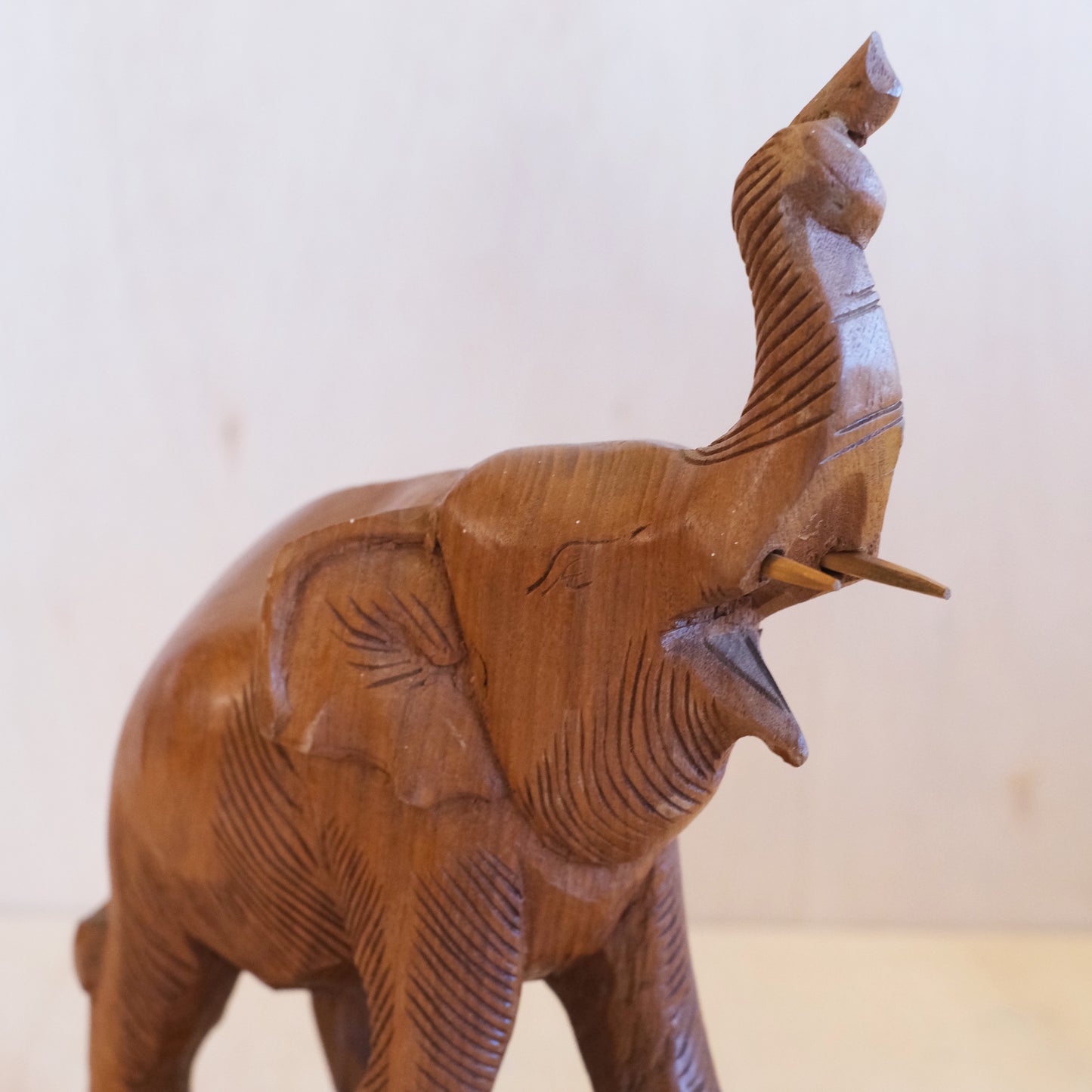 Vintage Hand Carved Teak Animal