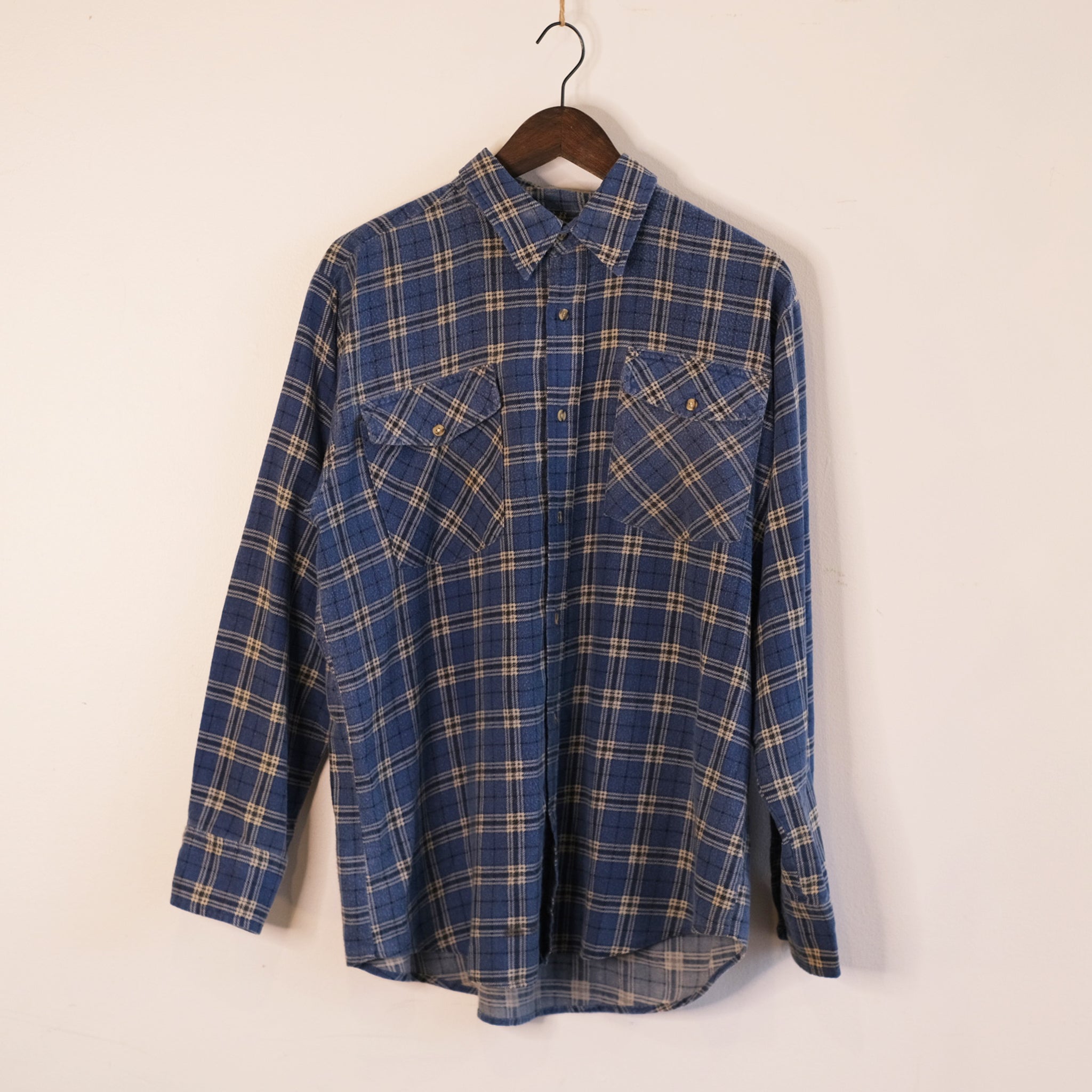 Vintage Jack Front Blue Flannel