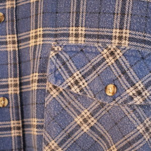 Vintage Jack Front Blue Flannel