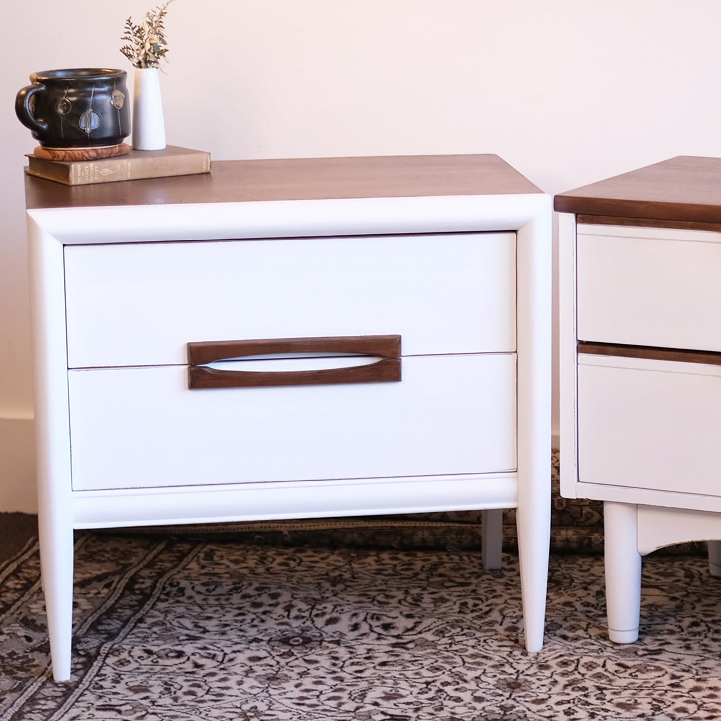 White MCM Nightstand