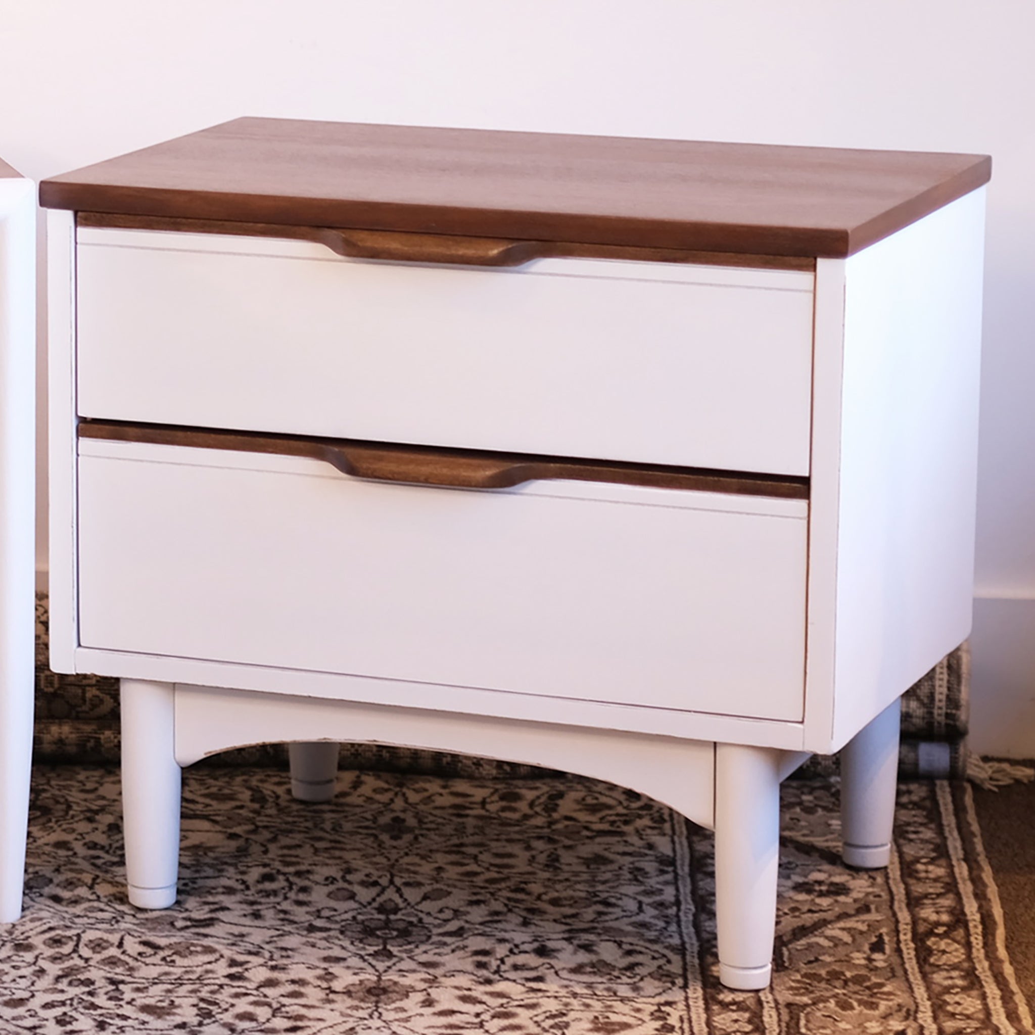 White MCM Nightstand