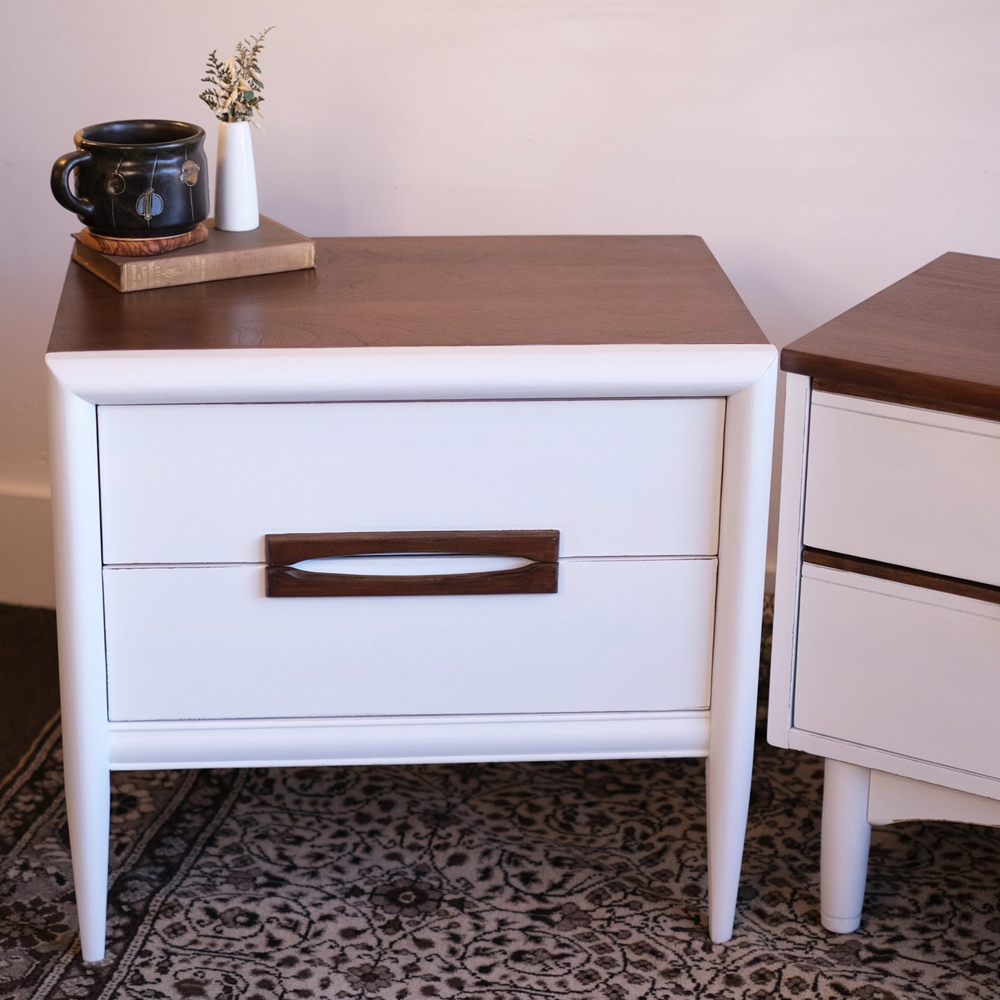 White MCM Nightstand