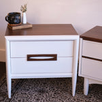 Load image into Gallery viewer, White MCM Sister Nightstands (set)

