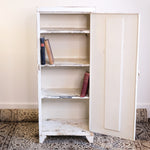 Load image into Gallery viewer, White Shabby Chic Metal Cabinet

