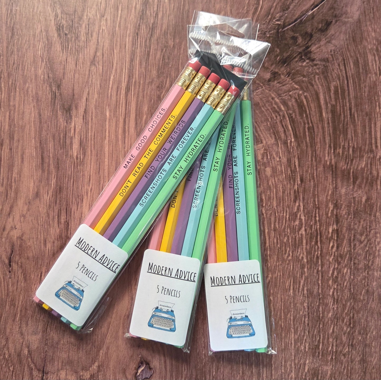 Modern Life Advice Pencils