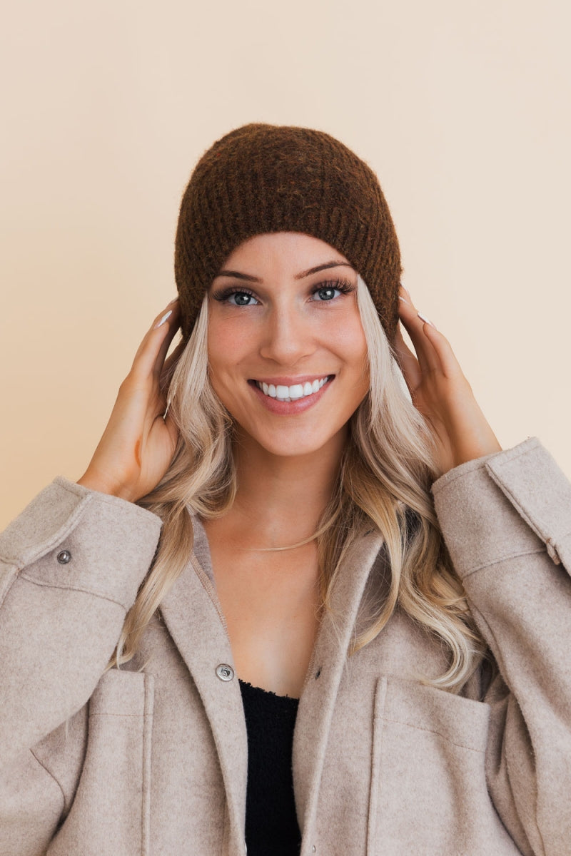 Distressed Knit Beanie