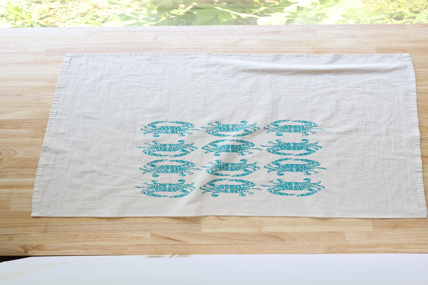 Handprinted Crab Kitchen Towel