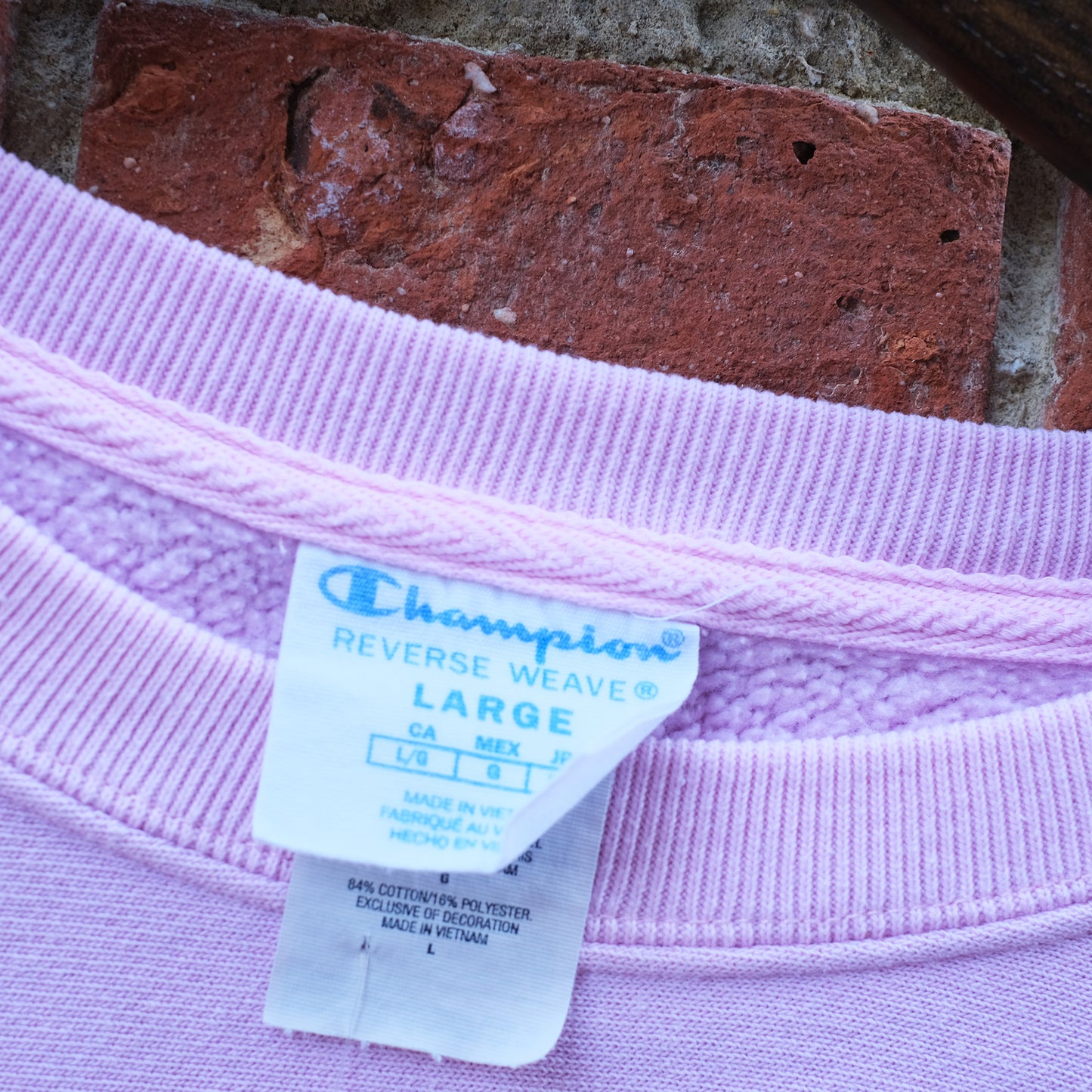 eyeball patch crewneck - pink L