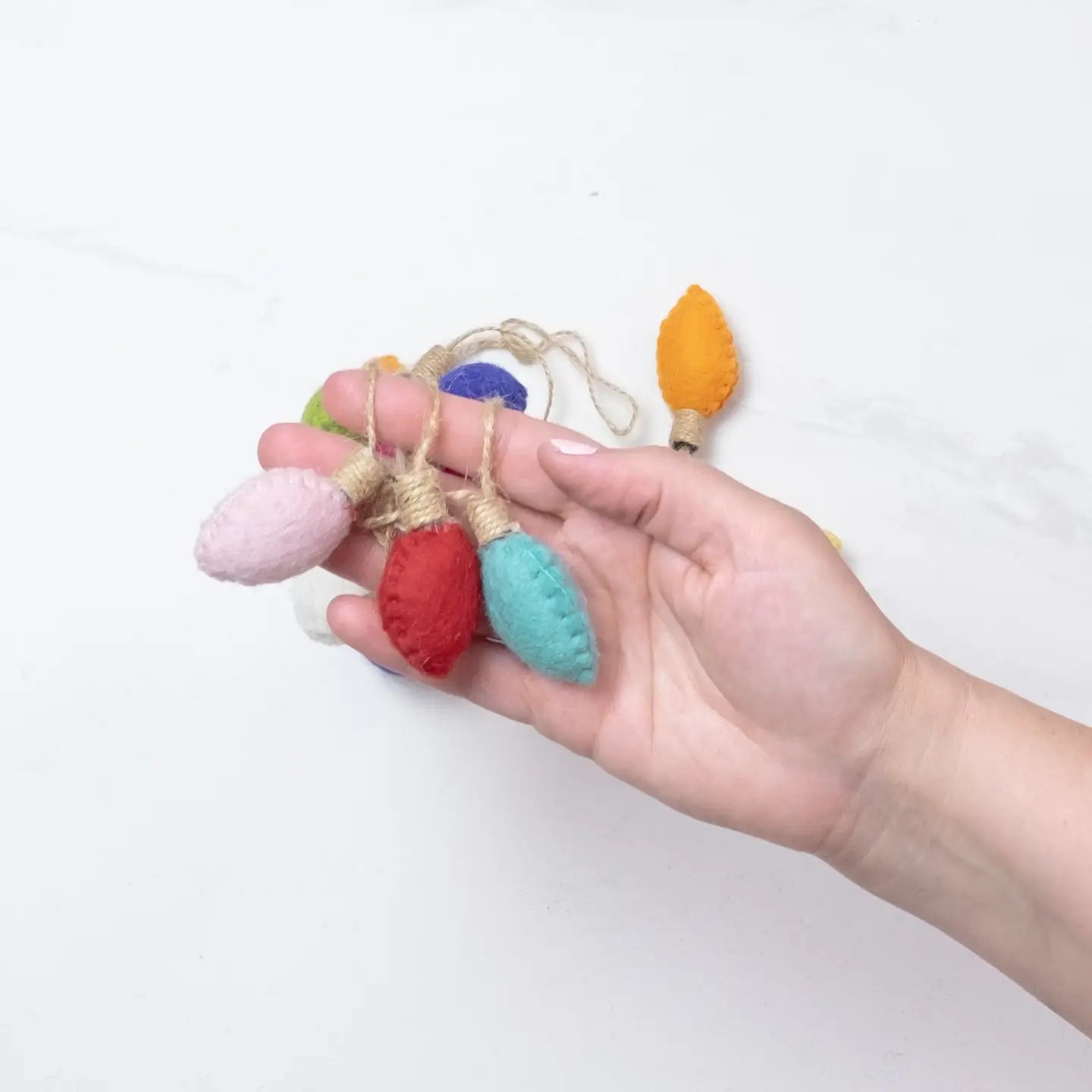 Garland - Vintage/Retro Felt Christmas Lights