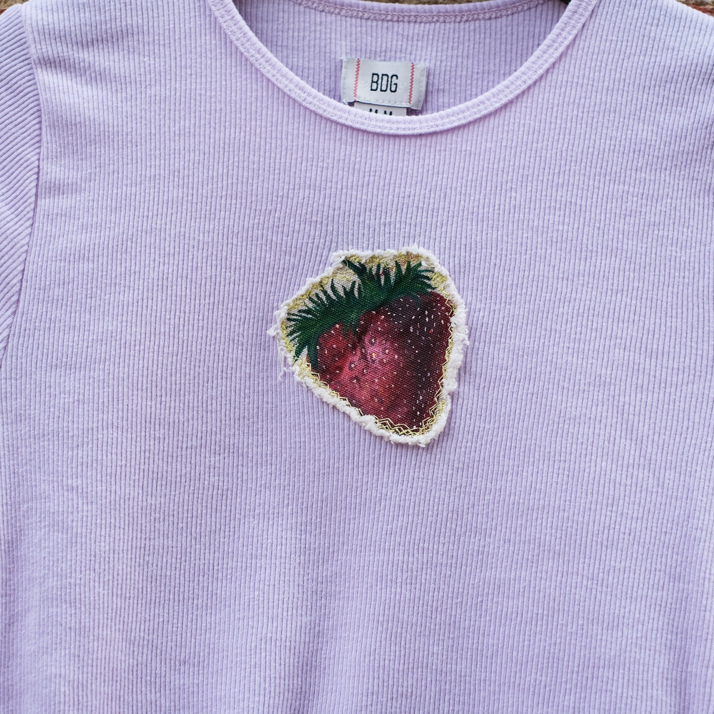 fruit patch baby t-shirt - pink strawberry M