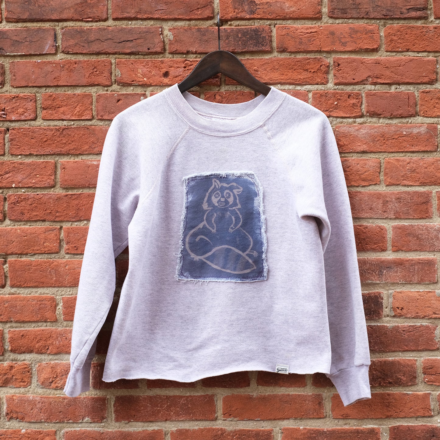 lil guy print crewneck - pink heather M