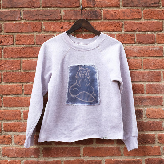 lil guy print crewneck - pink heather M