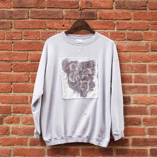 mad posse crewneck - grey L
