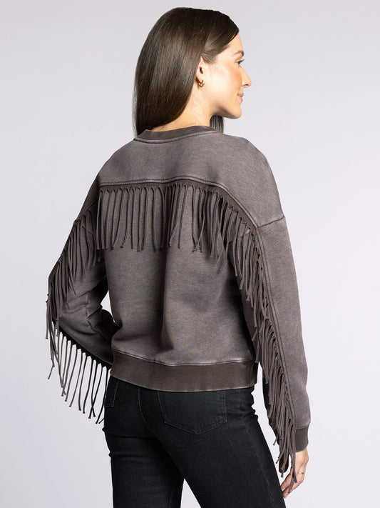 Marion Fringe Sweatshirt Top