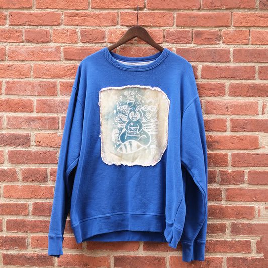the gang crewneck - cobalt XL