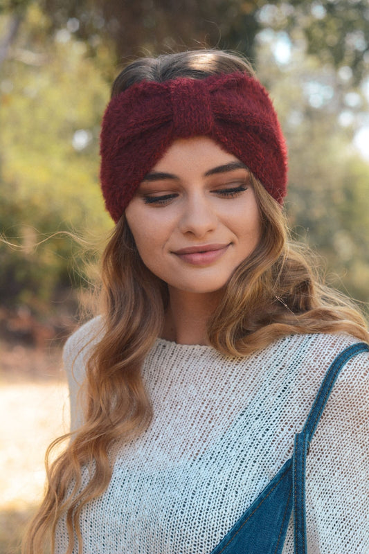 Mohair Bow Headband