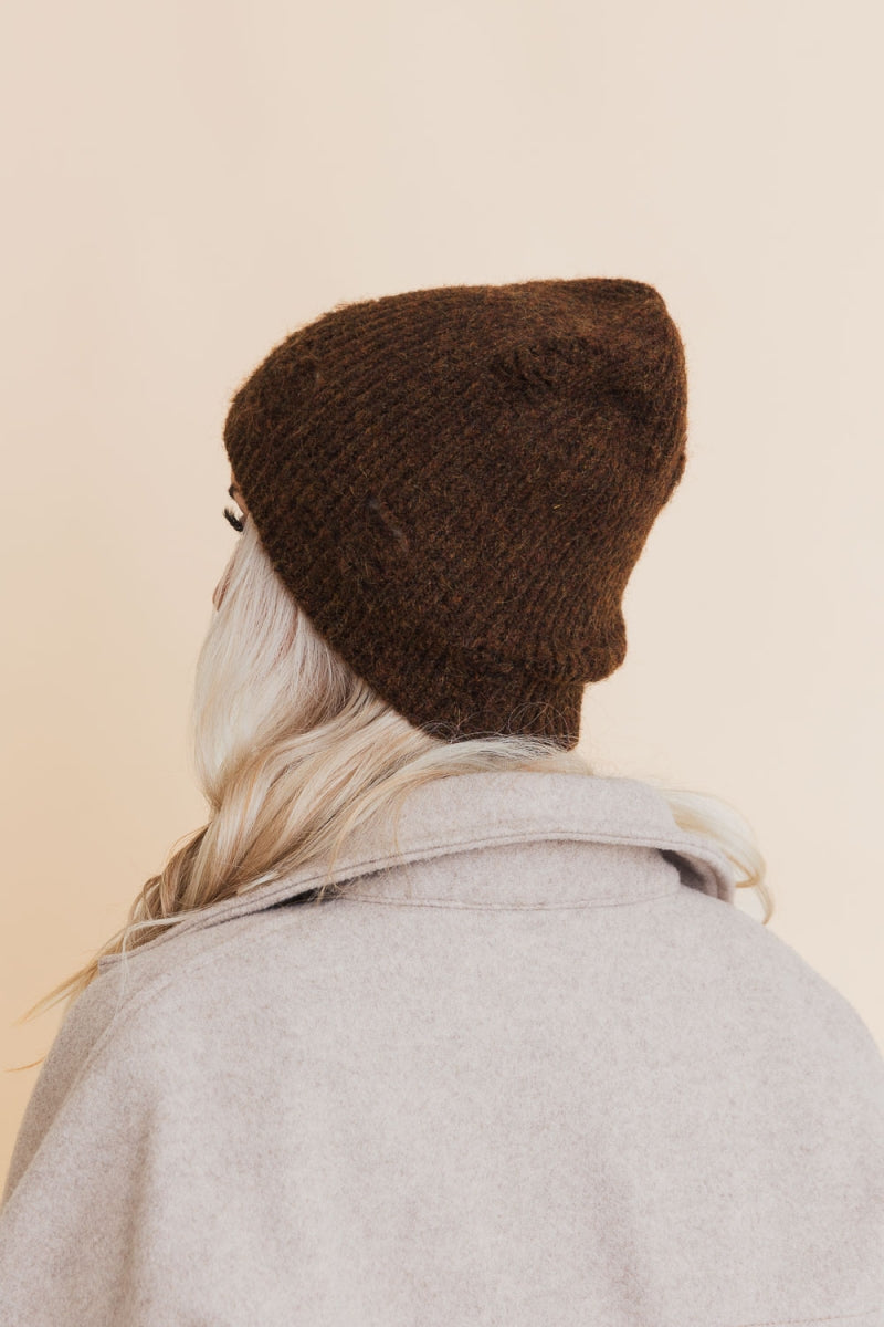 Distressed Knit Beanie