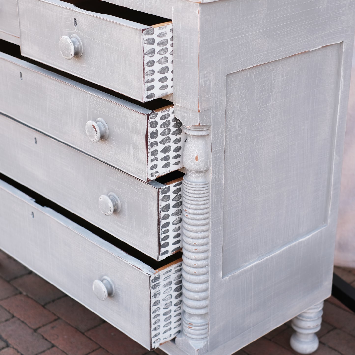 Antique Faux Linen Chest