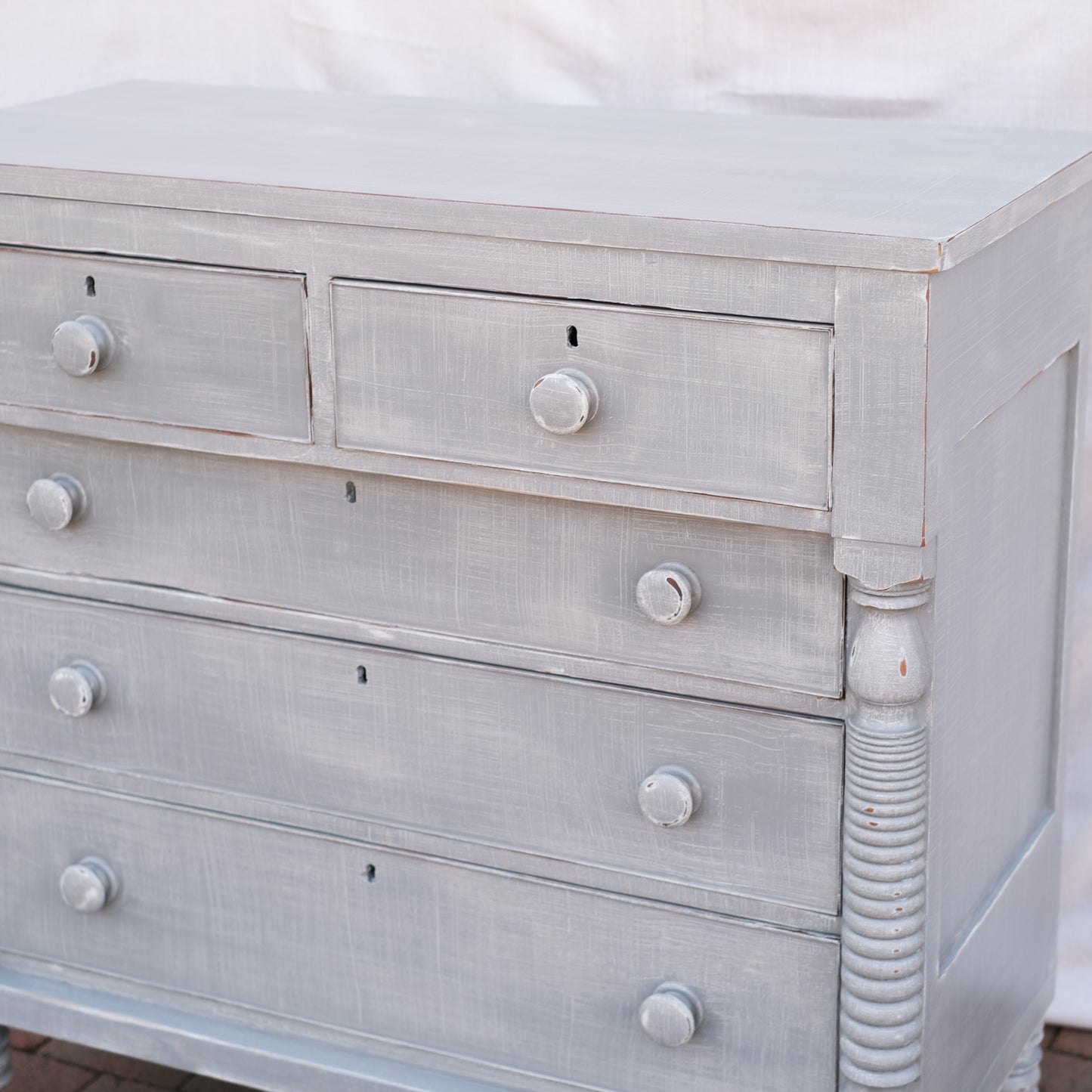 Antique Faux Linen Chest