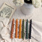 Load image into Gallery viewer, Beeswax Spiral Tapers (set of 3)

