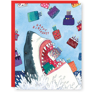 Birthday Shark Attack Card