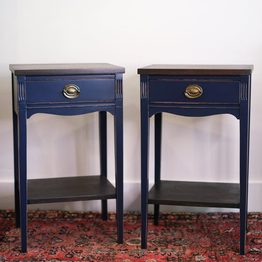 Blue Federal Nightstands (set)