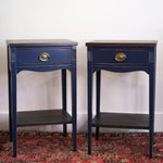 Load image into Gallery viewer, Blue Federal Nightstands (set)
