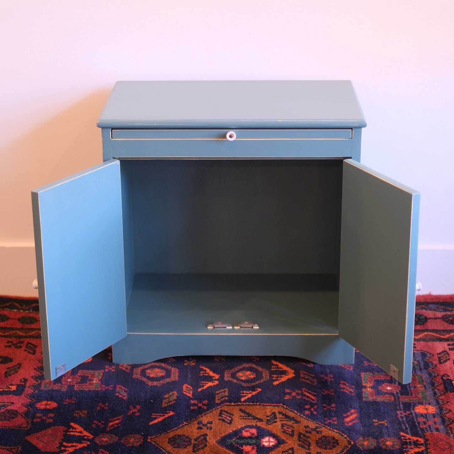 Blue Telephone Table