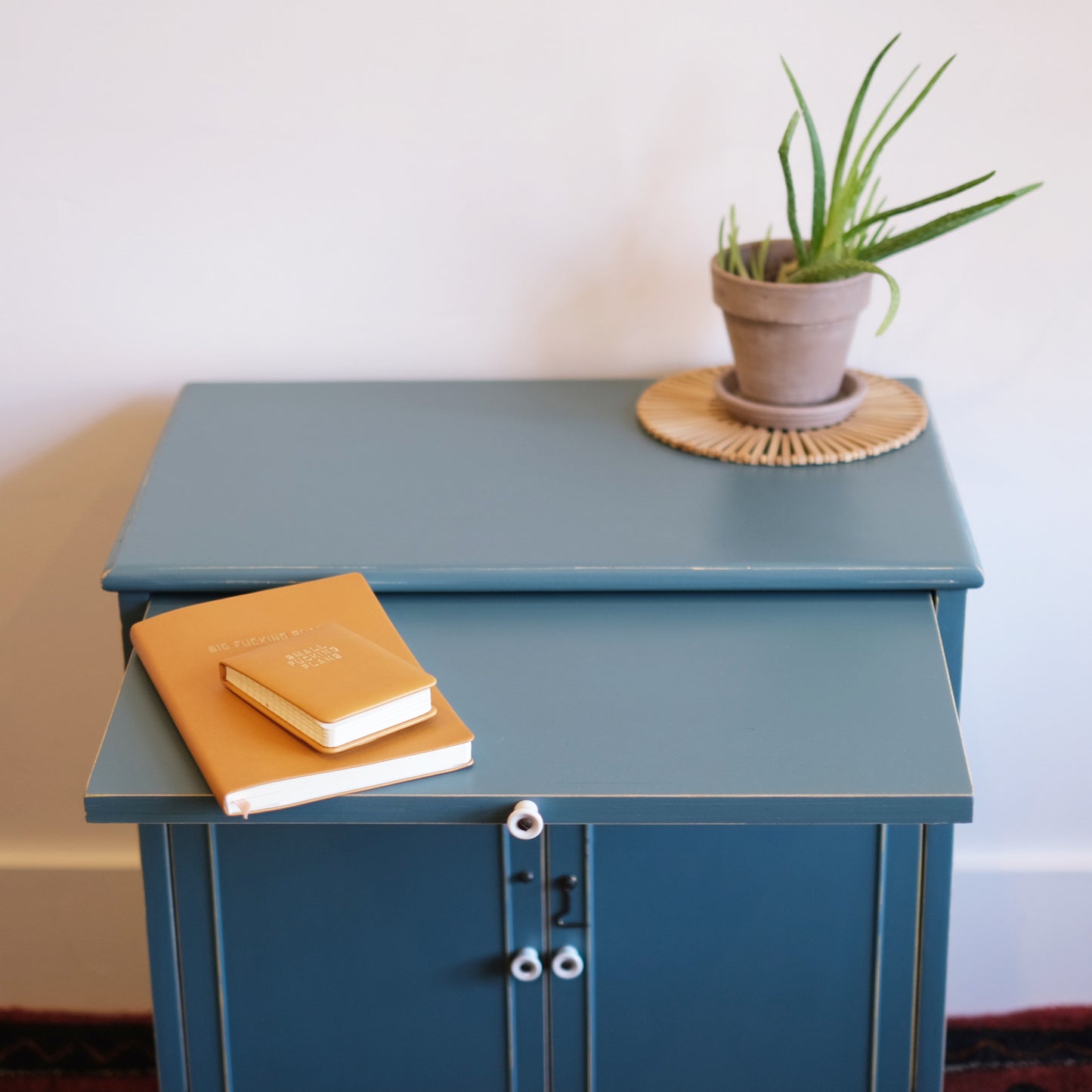 Blue Telephone Table