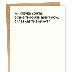 Carbs Card